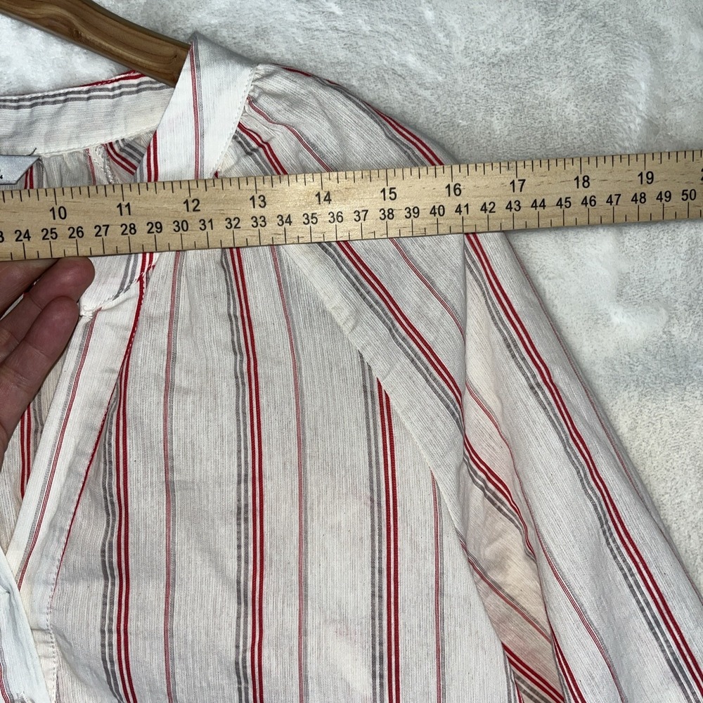 Zara Dress‎ Womens S Ivory Striped Peasant Boho Bohemian Beach Minimalist Retro - Picture 5 of 14